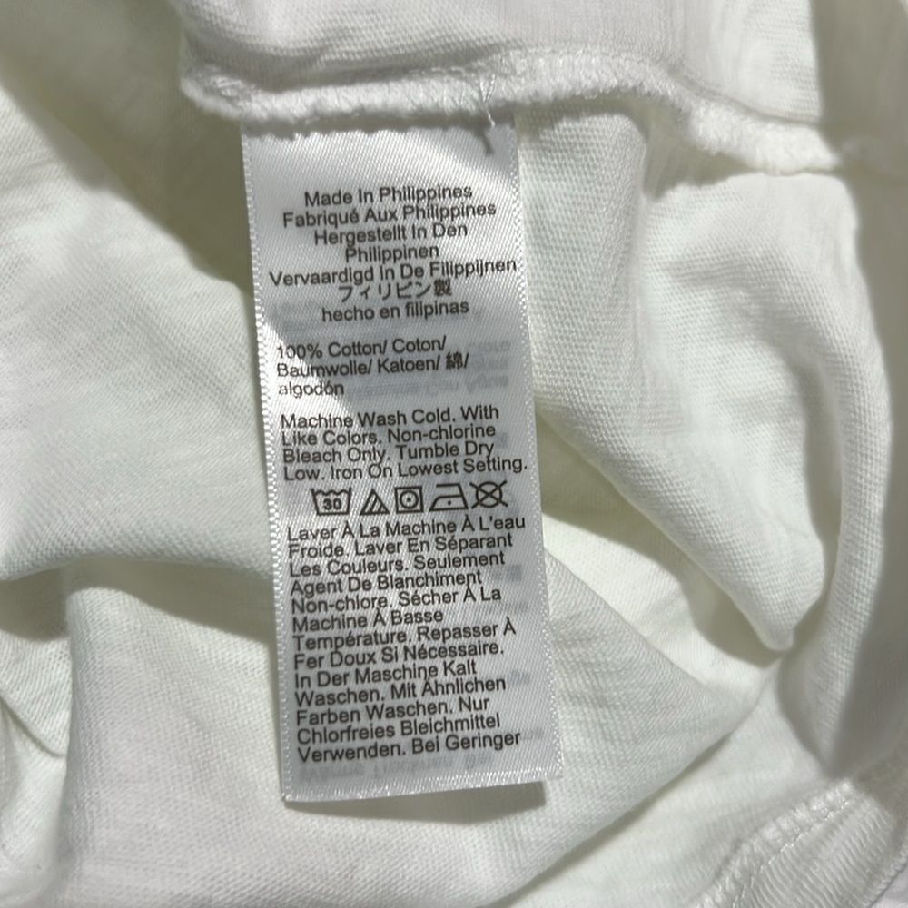 J. Crew Factory as893 white Long-sleeve Crewneck Girlfriend Tee For Women NWT - Picture 9 of 10